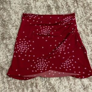 Urban Outfitters Mini Skirt with Little Hearts, Size XS